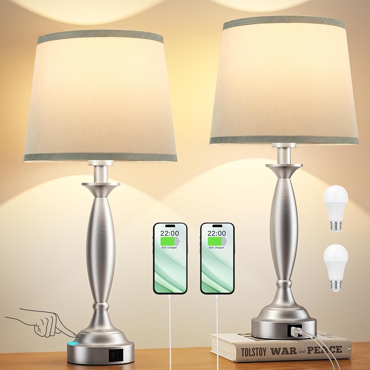 Touch Lamps for Bedrooms Set